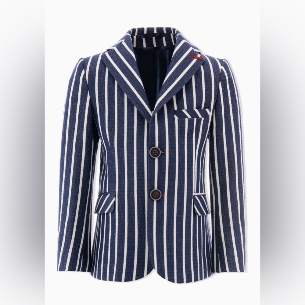 Moustache striped single-breasted blazer ( Custom Tailored, See Pics) Size 1